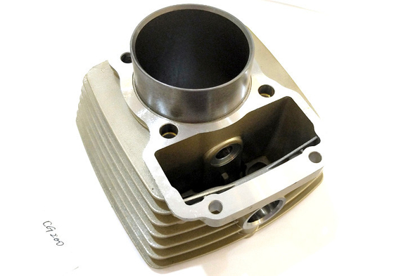 Stoßsichere Farbaluminiumlegierung des Motorrad-Motorzylinder-Zylinderblock-CG200 silberne